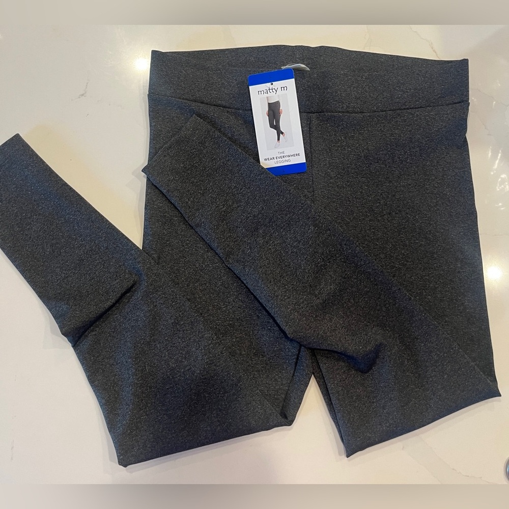 Matty M Charcoal Womens Leggings